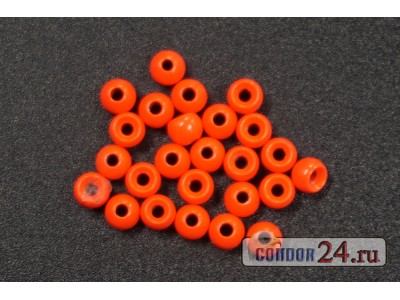 Вольфрамовые шарики D 3,3 мм., цвет матовый красный, уп. 25 шт.